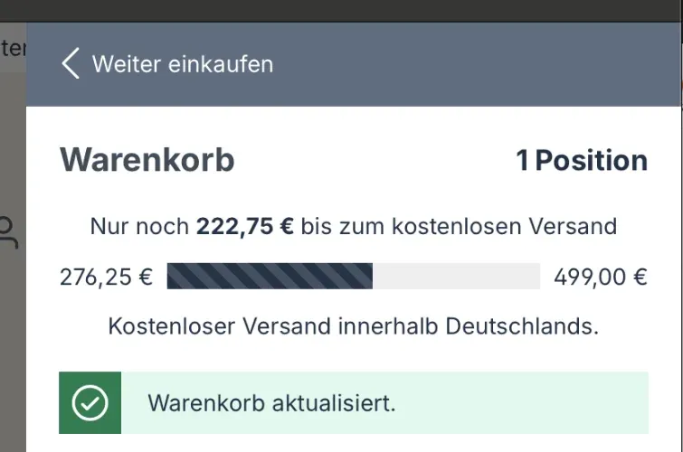 Fortschrittsbalken kostenloser Versand 
                                            post feature image